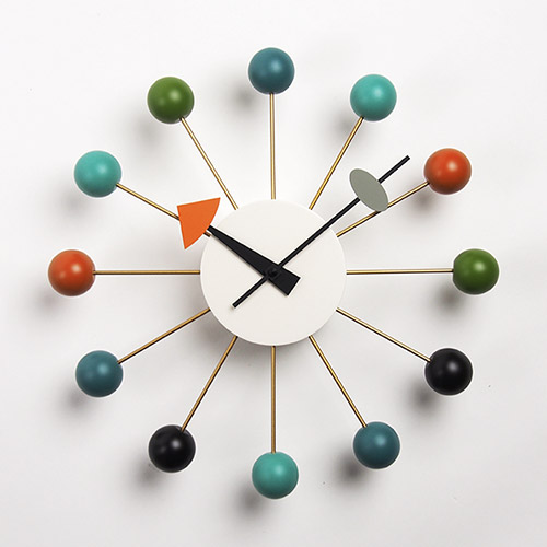 ボールクロック ウォールナット ウォルナット 掛け時計 デザイン時計