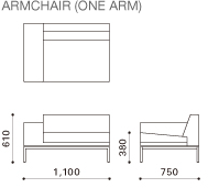 arm chair 1 arm
