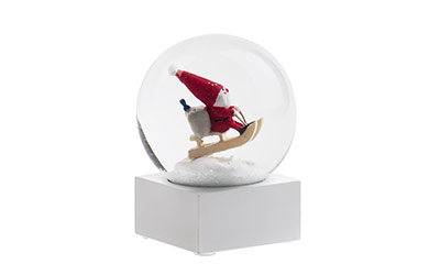 Nordika Nisse Snow Dome Mini (To-Go Mini Snow Globe) ノルディカ ニッセ スノードーム ミニ / そりに乗ったサンタ