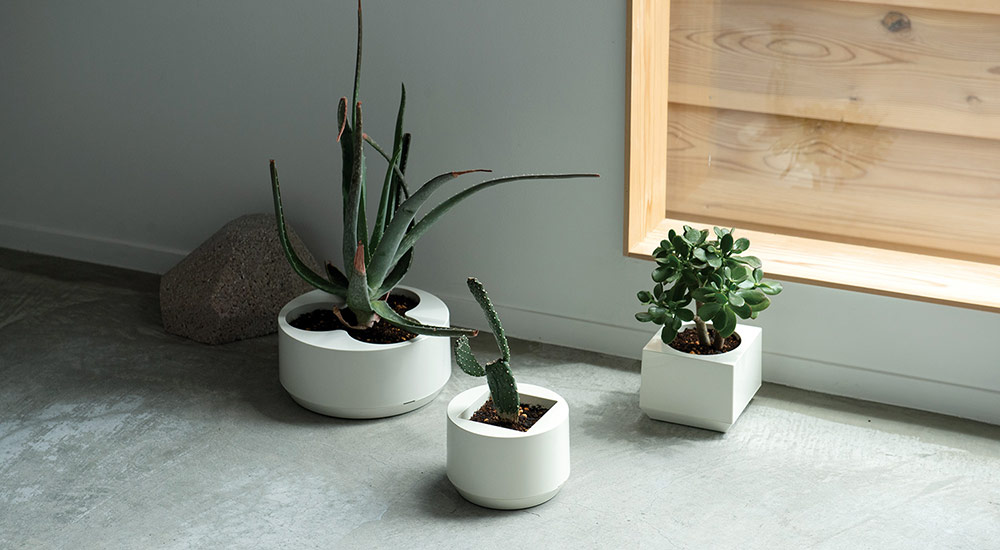 Planter : Round, Cubic, Big Round プランター / Marutomi デッドストック 梅田正徳