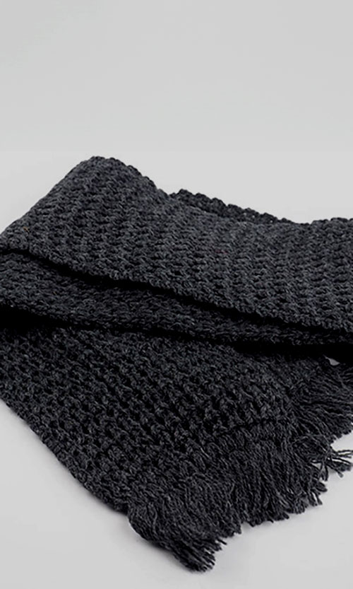 Tuck Stitch Scarf タックステッチ マフラー / HIGHLAND 2000