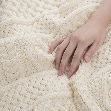 Wool Knit Blanket ウールニット ブランケット / LINOO