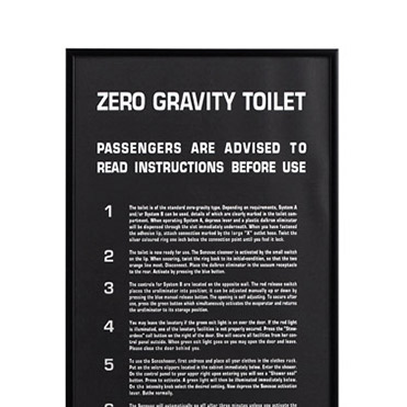 Zero Gravity Toilet ゼログラビティ トイレットポスター / no brand